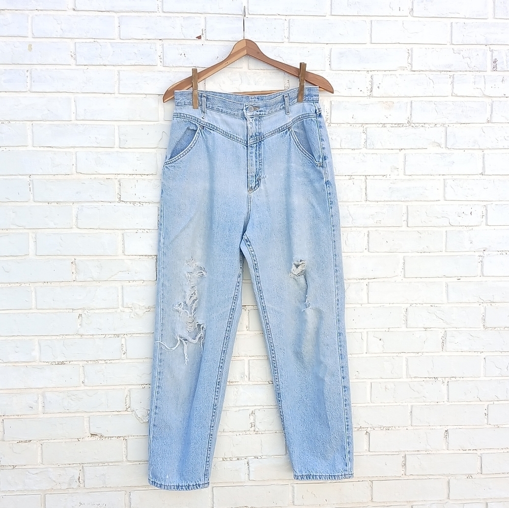 Vintage Lee Highrise Loose Jeans Distressed